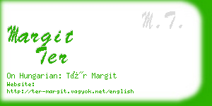 margit ter business card